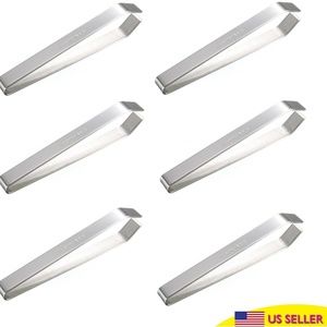 6x Stainless Steel Flat Tip Edge Eyebrow Tweezer